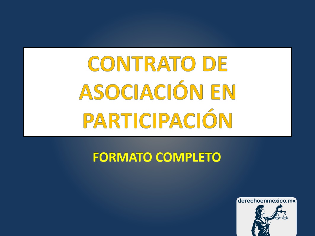 Modelo Contrato De Asociacion En Participacion Word P 3776