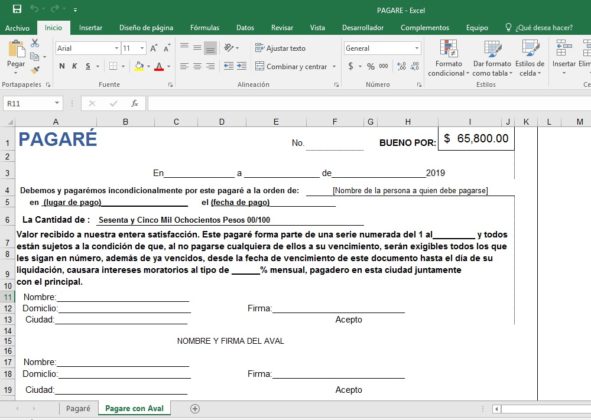 Como Se Elabora Un Pagare 6685