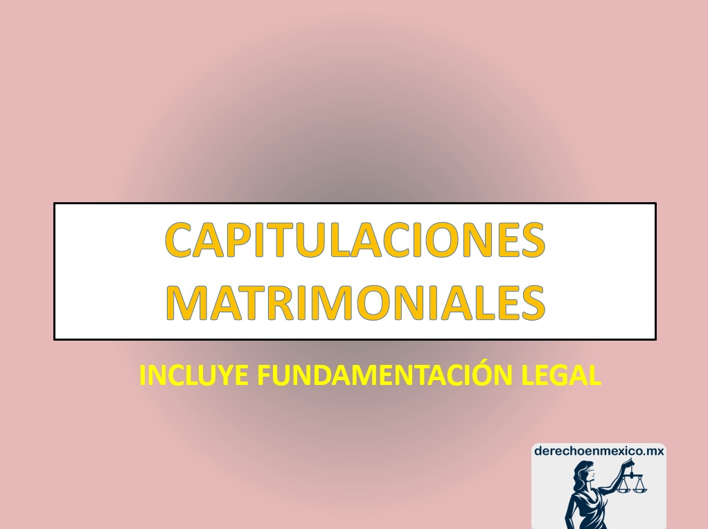 CAPITULACIONES MATRIMONIALES 